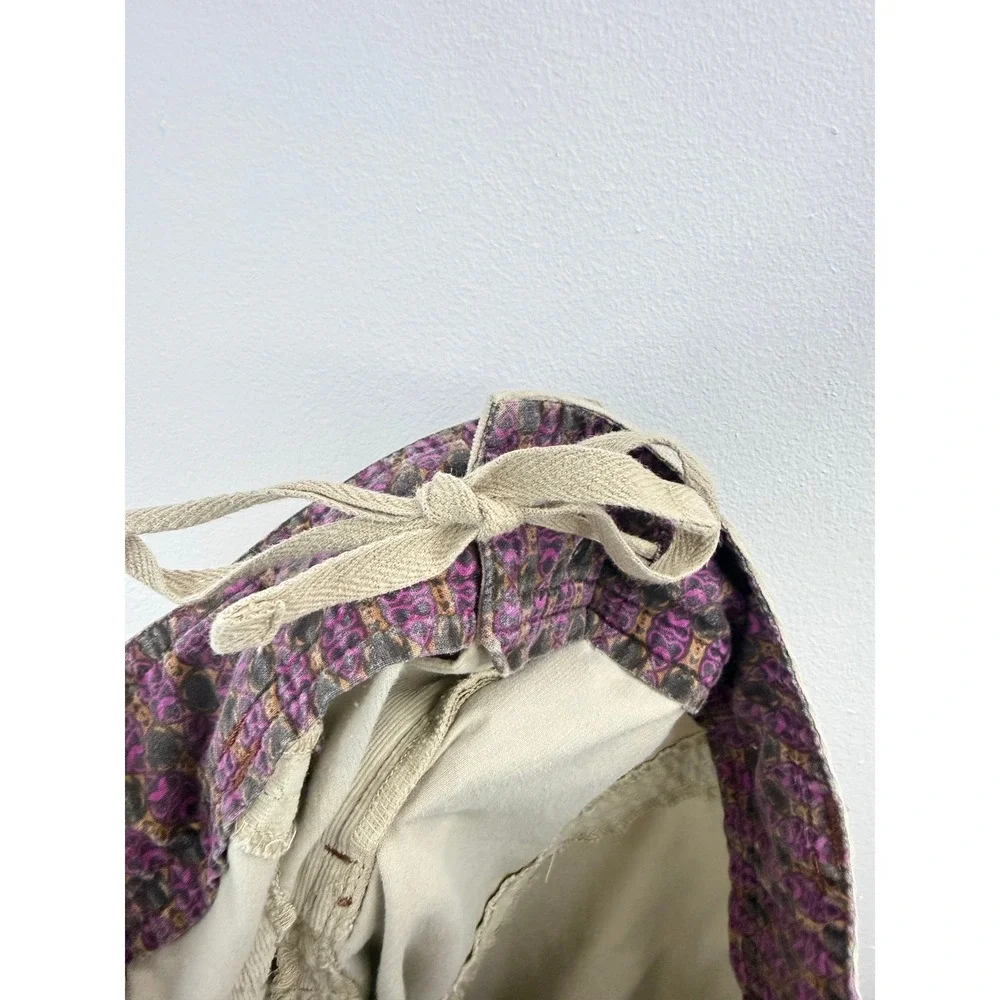 Athleta Khaki Corduroy A Line Flare Skirt Womens No Size Tag Boho Festival Comfy